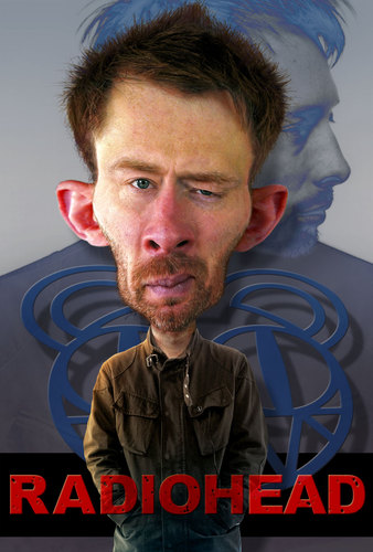 Cartoon: Thom Yorke - RADIOHEAD (medium) by RodneyPike tagged thom,yorke,radiohead,art,caricature,humor,illustration,manipulation,photo,photomanipulation,photoshop,pike,rodney,rwpike,digital,graphic,celebrity,political,satire