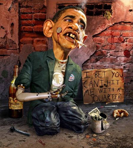 Cartoon: A Parody (medium) by RodneyPike tagged manipulation,photo,photoshop,illustration,caricature,president,omama,barack