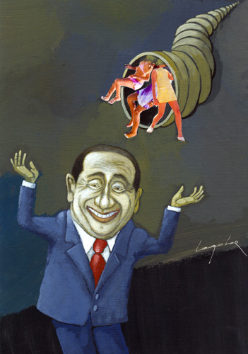 Cartoon: Berlusconi (medium) by luka tagged italia