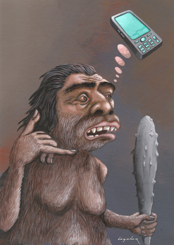 Cartoon: Communication (medium) by luka tagged mobile,phone