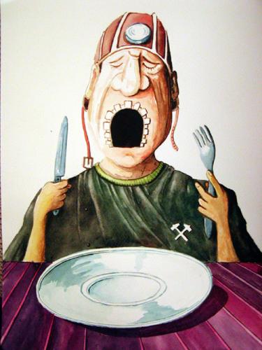 Cartoon: Hunger (medium) by luka tagged hunger