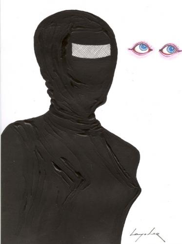 Cartoon: Mysterious Woman (medium) by luka tagged woman