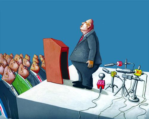 Cartoon: Spokeman (medium) by luka tagged speak