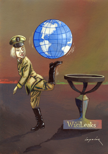 Cartoon: Wikileaks (medium) by luka tagged wiki