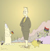 Cartoon: Staatsmann! (small) by Pierre tagged westerwelle,libyen,revolution,arabellion,ameisenbär,miesmuschel