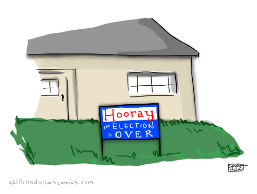 Cartoon: Consensus (medium) by a zillion dollars comics tagged elections,politics,government