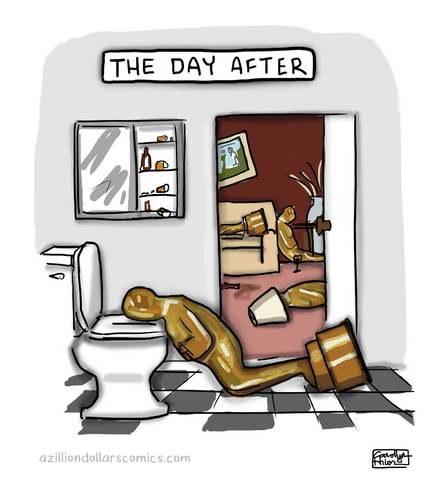 Cartoon: The Day After (medium) by a zillion dollars comics tagged entertainment,hollywood,movies,film,actors,awards,oscars