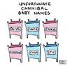 Cartoon: Cannibal Baby Names (small) by a zillion dollars comics tagged babies names cannibals
