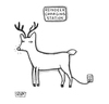 Cartoon: Reindeer Charging Station (small) by a zillion dollars comics tagged christmas,santa,reindeer,sleigh,rudolph
