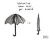 Cartoon: Umbrella Emotions (small) by a zillion dollars comics tagged umbrellas fear scared