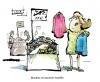 Cartoon: Kaschmir (small) by Stolle tagged blondine,shoppen,politik