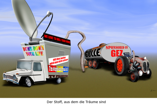 Cartoon: TV Stoff (medium) by KryCha tagged tv,programm