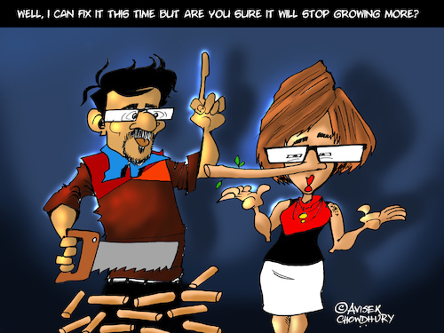 Cartoon: Recent cartoons (medium) by avisekchowdhury tagged political,cartoon,caricature