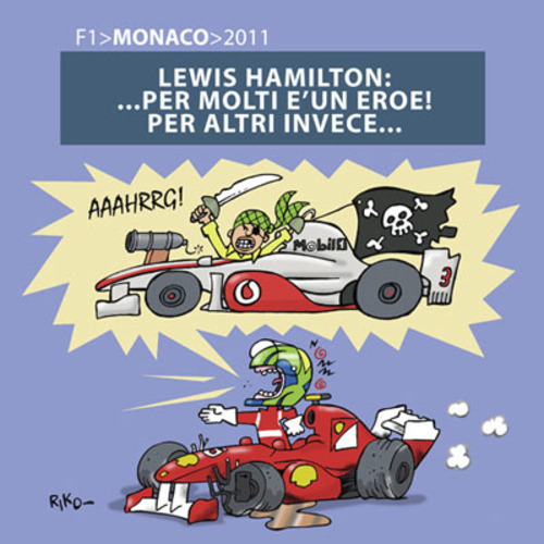 Cartoon: 0001 (medium) by Riko cartoons tagged riko,f1,monaco,2011