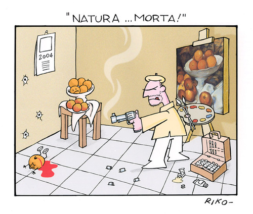 Cartoon: Natura ...morta (medium) by Riko cartoons tagged riko,cartoon,ogm,natura,morta