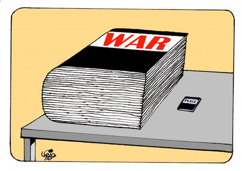 Cartoon: War... (medium) by Vejo tagged war,peace,russia,ukraine,israel,iran,hamas,palestine,warcrimes