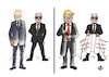 Cartoon: BODYGUARDS... (small) by Vejo tagged trump,narcissist,criminal,dangerous,fascism,usa,democracy,politicalcartoon