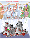 Cartoon: NEW YEAR... (small) by Vejo tagged new,year,israel,palestine,war,warcrimes,netanyhu,hamas,terrorism