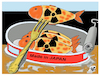 Cartoon: Radioactive water Japan (small) by Vejo tagged japan radioactive water environment pacific ocean health