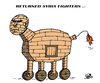 Cartoon: RETURNED SYRIA FIGHTERS... (small) by Vejo tagged syria,brussels,attack,victems,terrorism
