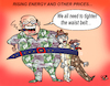 Cartoon: RISING ENERGY AND OTHER PRICES.. (small) by Vejo tagged energy,and,all,prices,increase,rich,people,poor,scandalous,rippoff,profiteering