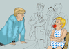 Cartoon: TRUMP and G6... (small) by Vejo tagged trump president g7 merkel allies trade war amerca first