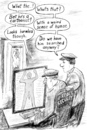Cartoon: Cartoonist Scan (small) by Alan tagged cartoonist karikaturist body scanner körperscanner bodyscanner nacktscanner airport security ink pen man mann scan humor