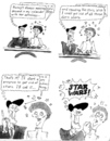 Cartoon: Reagan and his Star Wars (small) by Alan tagged reagan,ronald,nancy,star,wars,astrology