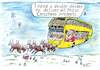 Cartoon: Santa bus driver (small) by Alan tagged santa,bvg,bus,reindeer,christmas,toys,doubledecker