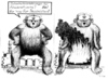 Cartoon: Tschernobyl86 (small) by Alan tagged tschernobyl,chernobyl,sicherheitsvorkehrungen,safety,russian,bear,russischer,bär,fire,feuer,akw,atomic,power,pessimist