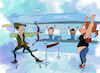 Cartoon: der Sozialist (small) by Arne S Reismueller tagged robin,hood,bank,sozialist,raub