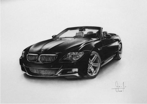 Cartoon: Car BMW (medium) by Valeria tagged dibujo,drawing
