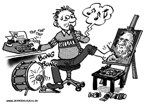 Multitasking By deleuran | Education & Tech Cartoon | TOONPOOL