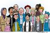 Cartoon: A selection of the population (small) by deleuran tagged people,population,difference,integration,