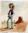 Cartoon: Cowboy (small) by deleuran tagged cowboys,wild,west,gunslingers,outlaws,