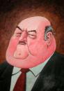 Cartoon: Fat man (small) by deleuran tagged paintings,caricature,art,fat,people