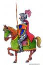 Cartoon: Knight (small) by deleuran tagged knights,horses,history,fairytales,middleages,