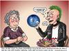 Cartoon: Merry christmas (small) by deleuran tagged christmas,birthday,present,grandma,hate,like,