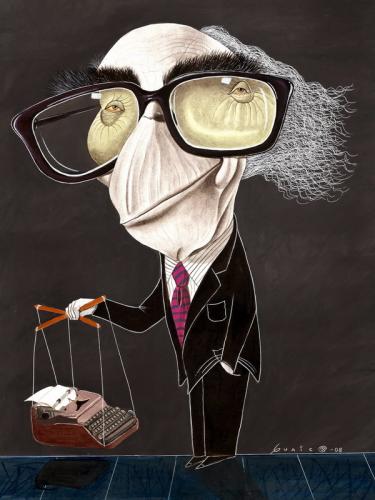 Cartoon: SARAMAGO (medium) by GUAICO tagged guaico