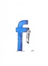 Cartoon: Facebook (small) by Raoui tagged facebook,addiction,internet,man