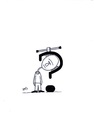Cartoon: Question (small) by Raoui tagged question,mark,interrogation,why,thinking,reflexion,vice,tool,pression