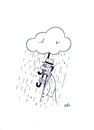 Cartoon: Umbrella (small) by Raoui tagged umbrella rain man raining