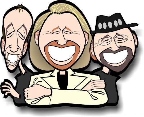 Bee Gees By spot_on_george | Media & Culture Cartoon | TOONPOOL
