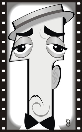 Cartoon: Buster Keaton (medium) by spot_on_george tagged buster,keaton,caricature