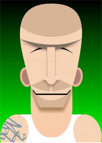 Cartoon: David Beckham (medium) by spot_on_george tagged david,beckham,caricature