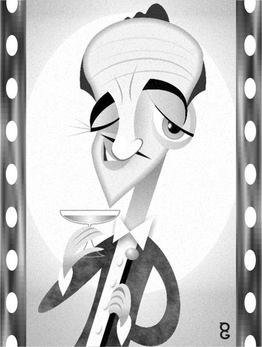 Cartoon: David Niven (medium) by spot_on_george tagged david,niven,caricature