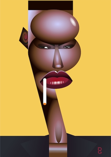 Cartoon: Grace Jones (medium) by spot_on_george tagged grace,jones,caricature,vector,digital