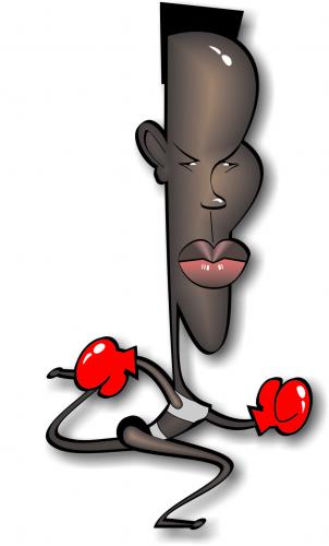 Cartoon: Grace Jones (medium) by spot_on_george tagged grace,jones,caricature