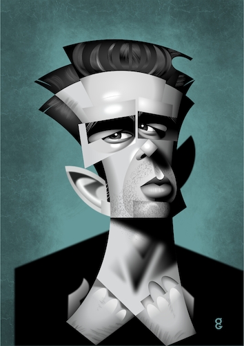 Cartoon: James Dean (medium) by spot_on_george tagged james,dean