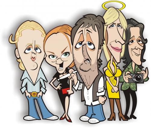 Cartoon: McCartney family (medium) by spot_on_george tagged mccartney,heather,mills